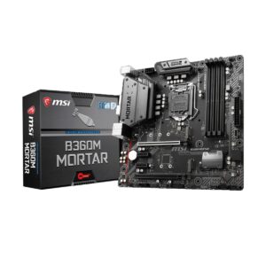 MSI B360M Mortar DDR4 8th/9th Gen LGA1151 Socket Mainboard with 2x Turbo M.2